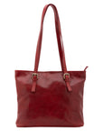 Borsa a spalla da donna 100% vera pelle 5576-Rosso I Fratelli