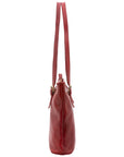 Borsa a spalla da donna 100% vera pelle 5576-Rosso I Fratelli