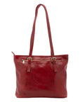 Borsa a spalla da donna 100% vera pelle 5576-Rosso I Fratelli