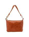 Borsa a spalla da donna 100% pelle 5578-Cognac I Fratelli