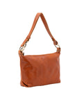 Borsa a spalla da donna 100% pelle 5578-Cognac I Fratelli