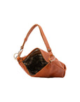 Borsa a spalla da donna 100% pelle 5578-Cognac I Fratelli