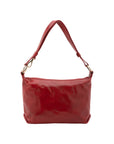 Borsa a spalla da donna 100% pelle 5578-Rosso I Fratelli