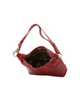 Borsa a spalla da donna 100% pelle 5578-Rosso I Fratelli