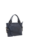 Borsa a mano da donna 100% pelle 5579-Blu I Fratelli
