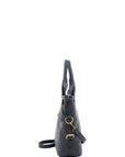 Borsa a mano da donna 100% pelle 5579-Blu I Fratelli