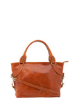 Borsa a mano da donna 100% pelle 5579-Cognac I Fratelli