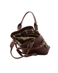 Borsa a mano da donna 100% pelle 5579-Marrone I Fratelli