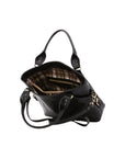 Borsa a mano da donna 100% pelle 5579-Nero I Fratelli