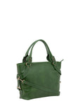 Borsa a mano da donna 100% pelle 5579-Verde I Fratelli