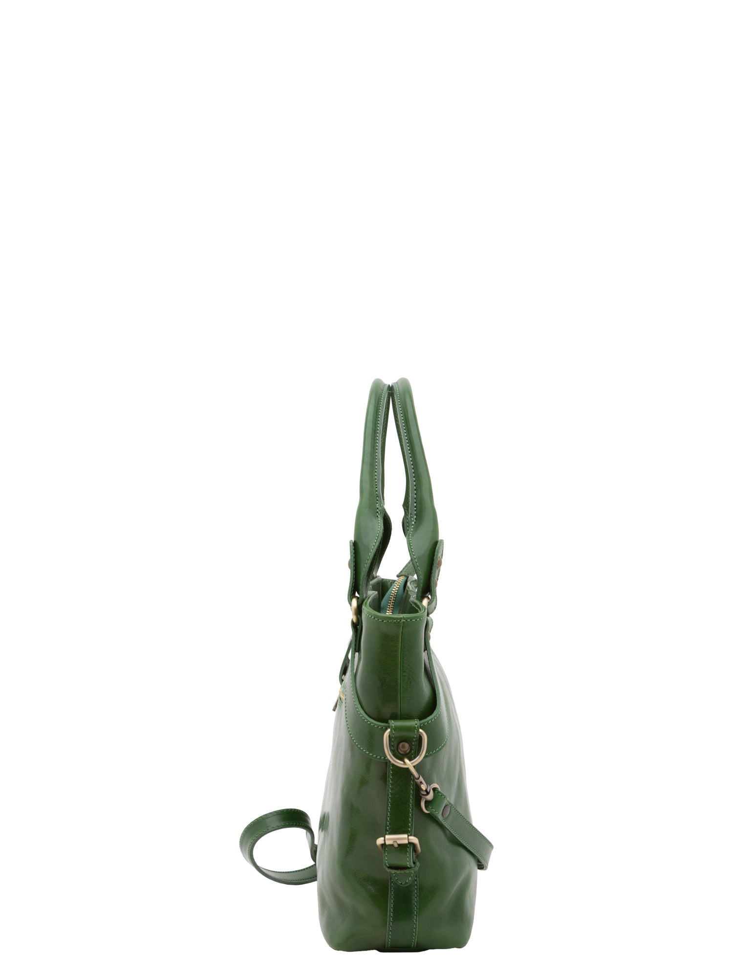 Borsa a mano da donna 100% pelle 5579-Verde I Fratelli