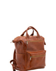 Borsa a tracolla uomo in vera pelle Made in Italy 5581-Cognac I Fratelli