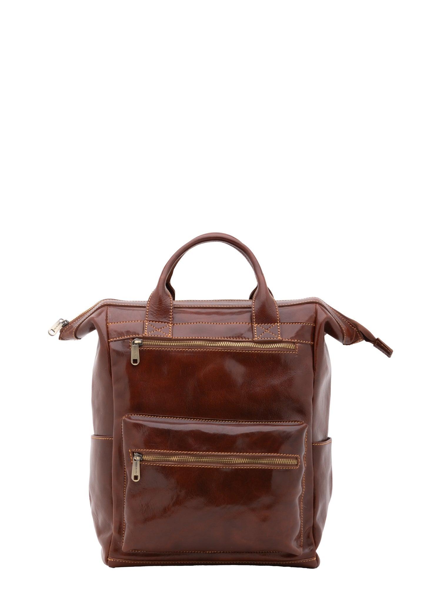 Borsa a tracolla uomo in vera pelle Made in Italy 5581-Marrone I Fratelli