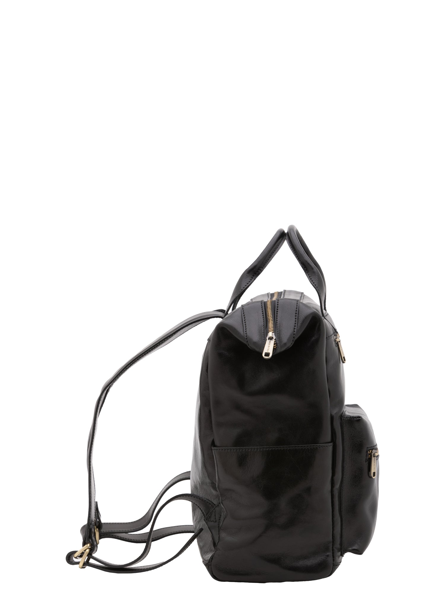 Borsa a tracolla uomo in vera pelle Made in Italy 5581-Nero I Fratelli