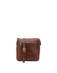 Borsa a tracolla uomo in vera pelle 100% pelle 5582-Marrone I Fratelli