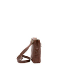 Borsa a tracolla uomo in vera pelle 100% pelle 5582-Marrone I Fratelli
