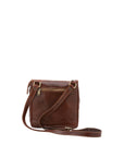 Borsa a tracolla uomo in vera pelle 100% pelle 5582-Marrone I Fratelli
