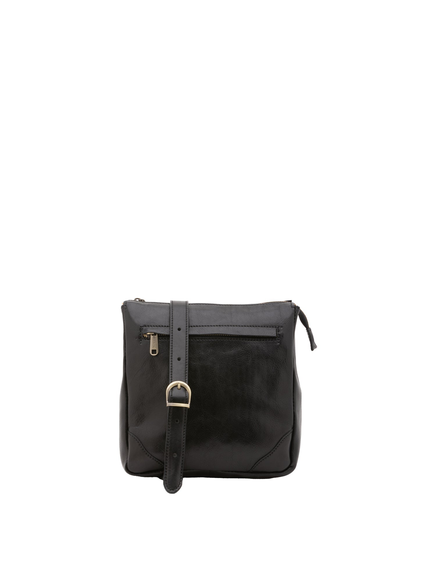 Borsa a tracolla uomo in vera pelle 100% pelle 5582-Nero I Fratelli