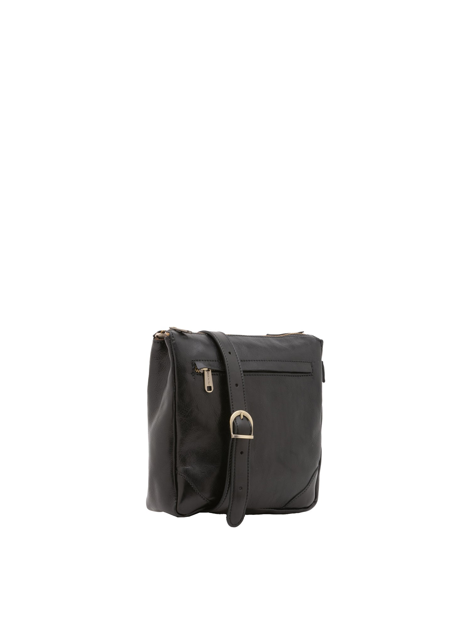 Borsa a tracolla uomo in vera pelle 100% pelle 5582-Nero I Fratelli