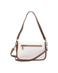 Borsa a tracolla da donna Vera pelle 5587-Bianco I Fratelli