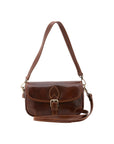 Borsa a tracolla da donna Vera pelle 5587-Marrone I Fratelli
