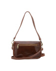 Borsa a tracolla da donna Vera pelle 5587-Marrone I Fratelli