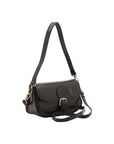Borsa a tracolla da donna Vera pelle 5587-Nero I Fratelli