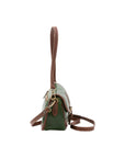 Borsa a tracolla da donna Vera pelle 5587-Verde I Fratelli