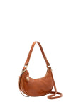 Borsa a spalla da donna Vera pelle 5589-Cognac I Fratelli