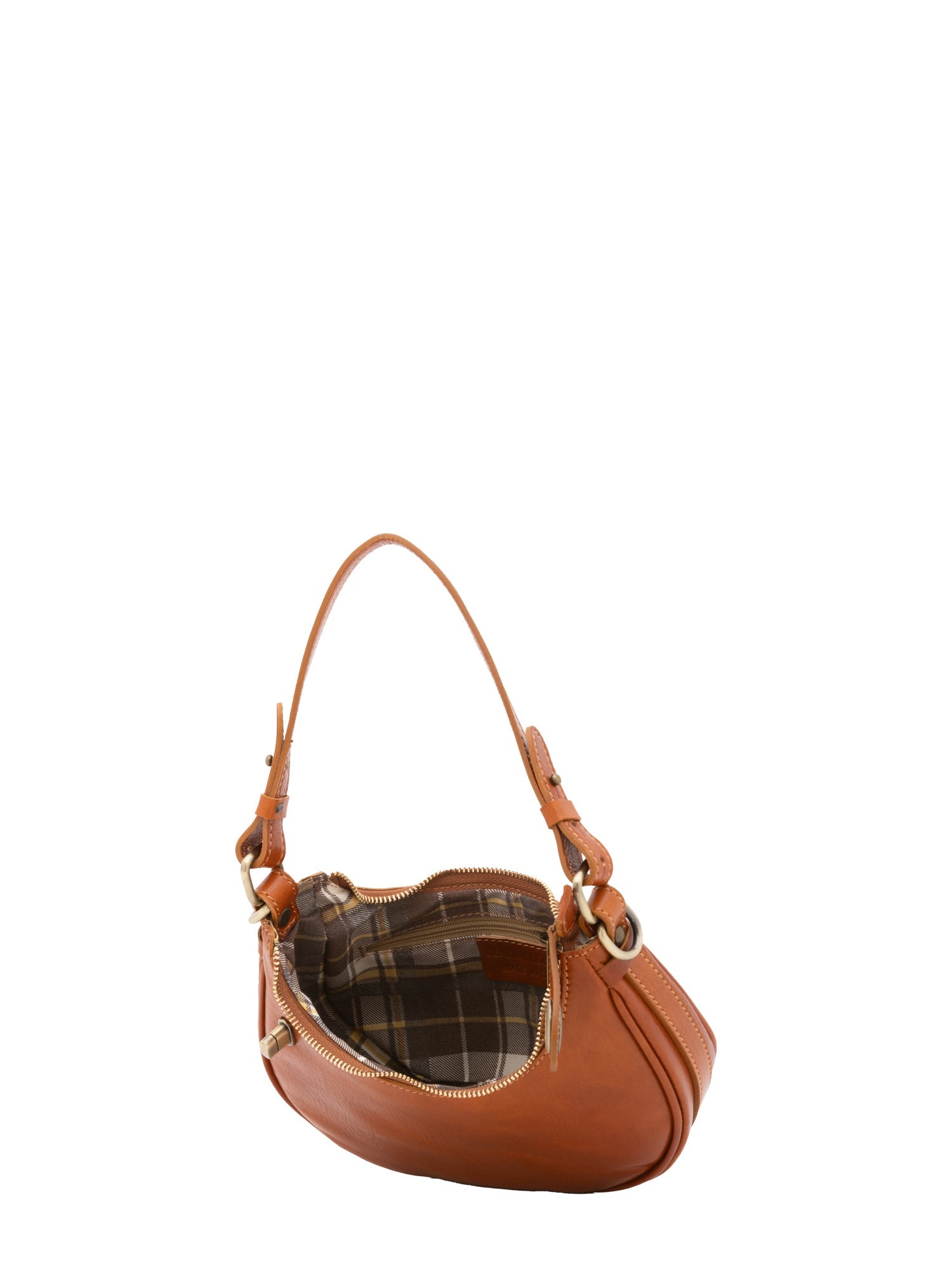 Borsa a spalla da donna Vera pelle 5589-Cognac I Fratelli