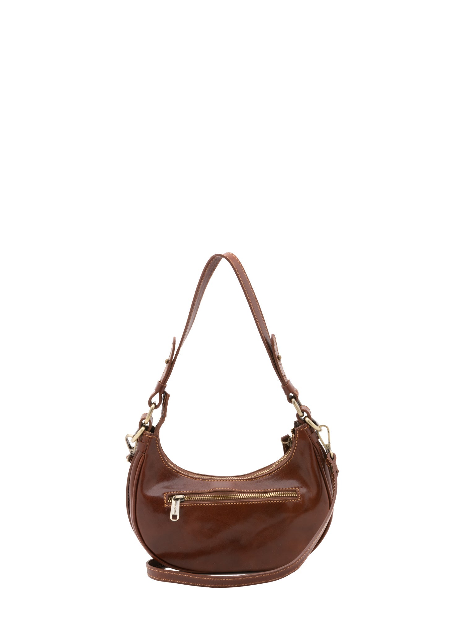 Borsa a spalla da donna Vera pelle 5589-Marrone I Fratelli