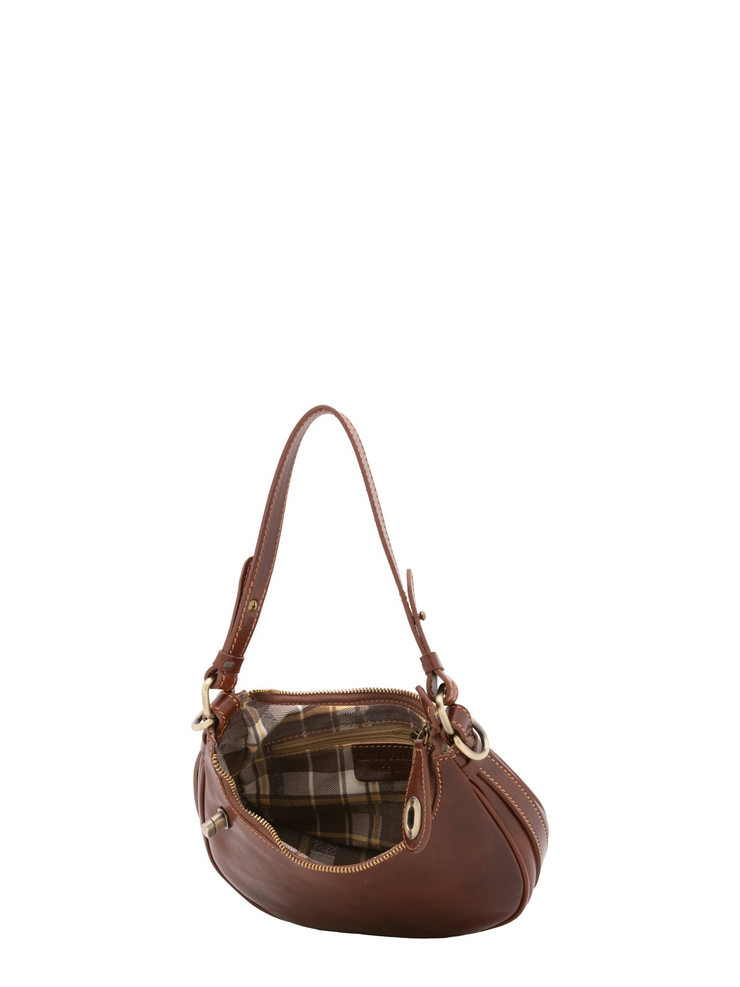 Borsa a spalla da donna Vera pelle 5589-Marrone I Fratelli