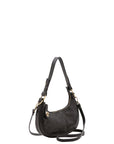 Borsa a spalla da donna Vera pelle 5589-Nero I Fratelli