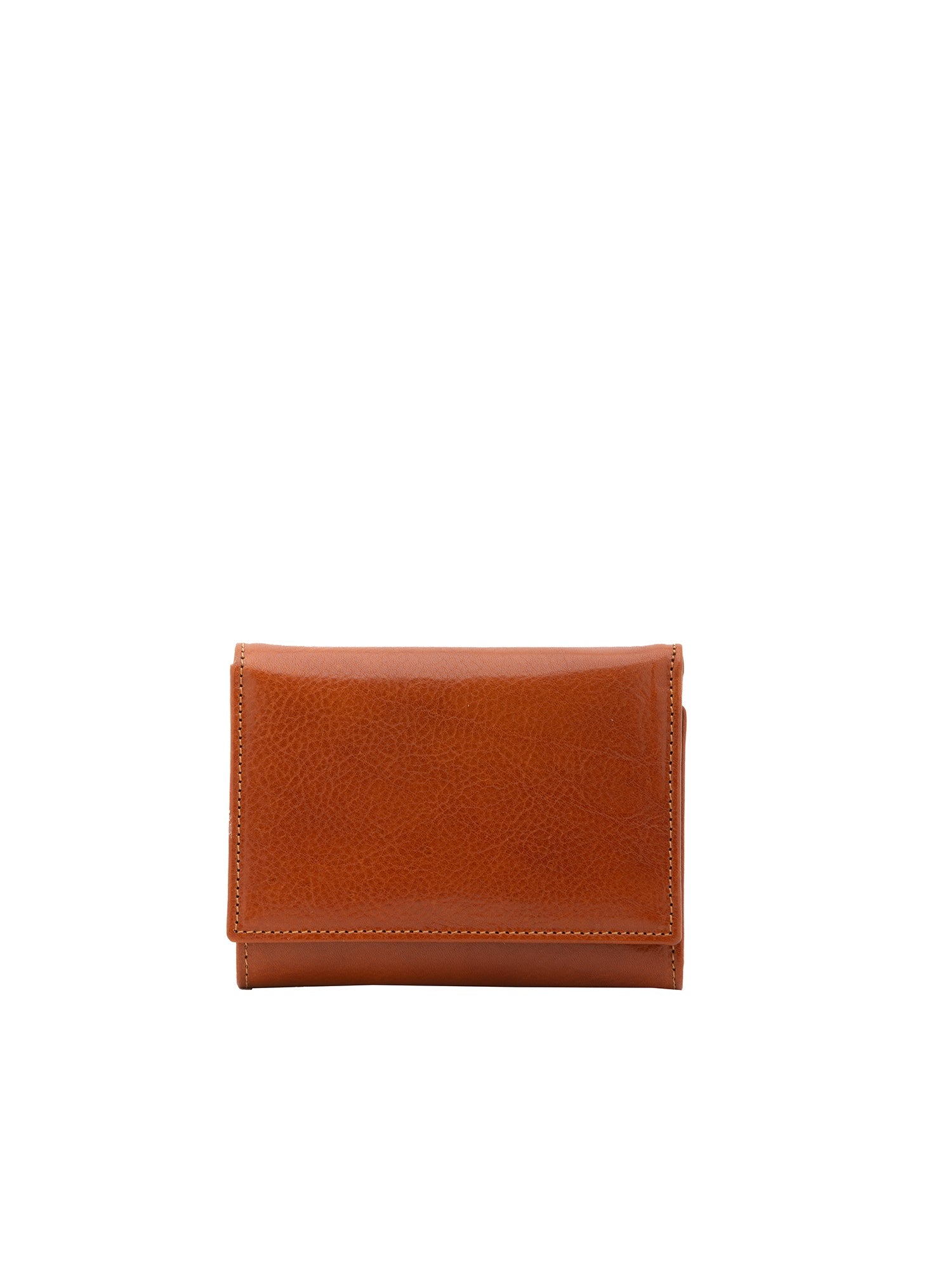 Portafoglio donna in vera pelle Made in Italy 5594-Cognac I Fratelli
