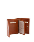 Portafoglio donna in vera pelle Made in Italy 5594-Cognac I Fratelli