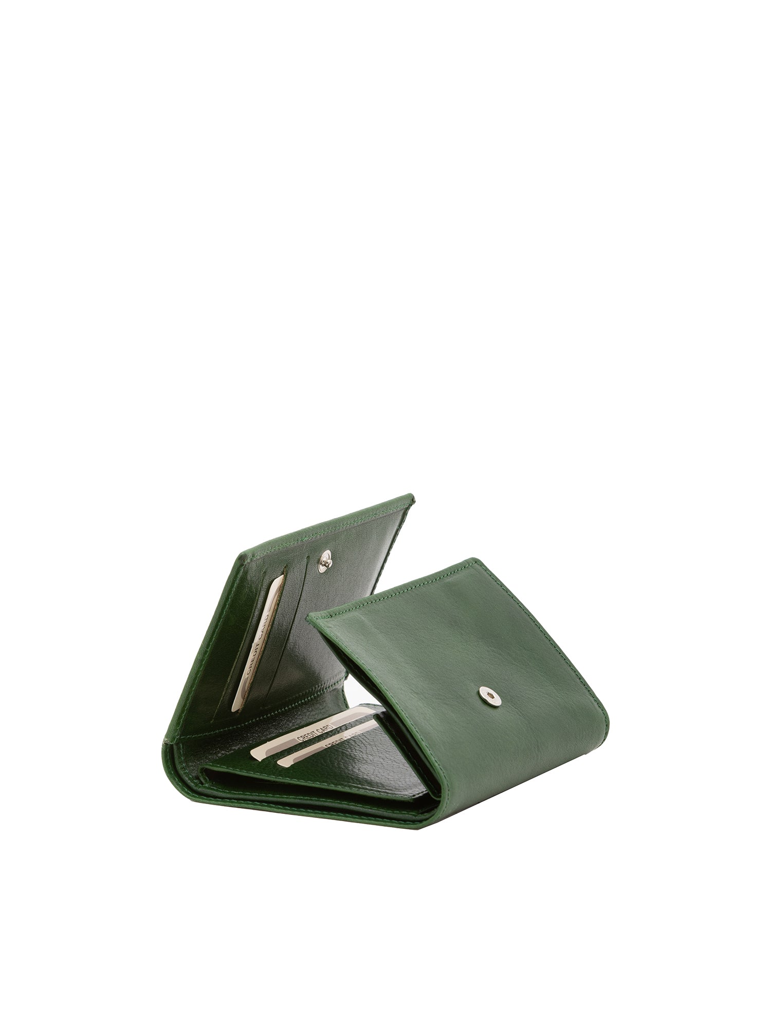 Portafoglio donna in vera pelle Made in Italy 5594-Verde I Fratelli