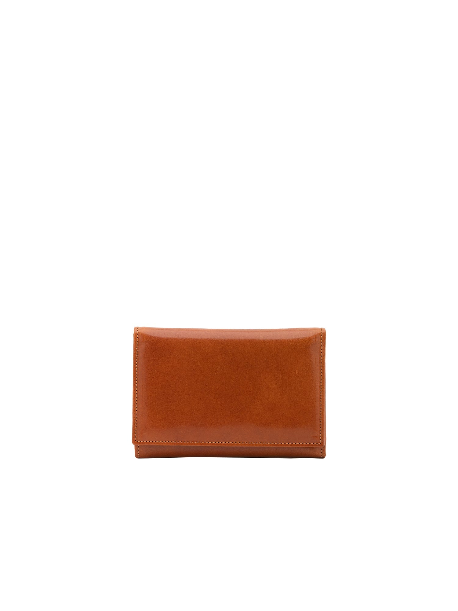 Portafoglio donna in vera pelle Made in Italy 5595-Cognac I Fratelli