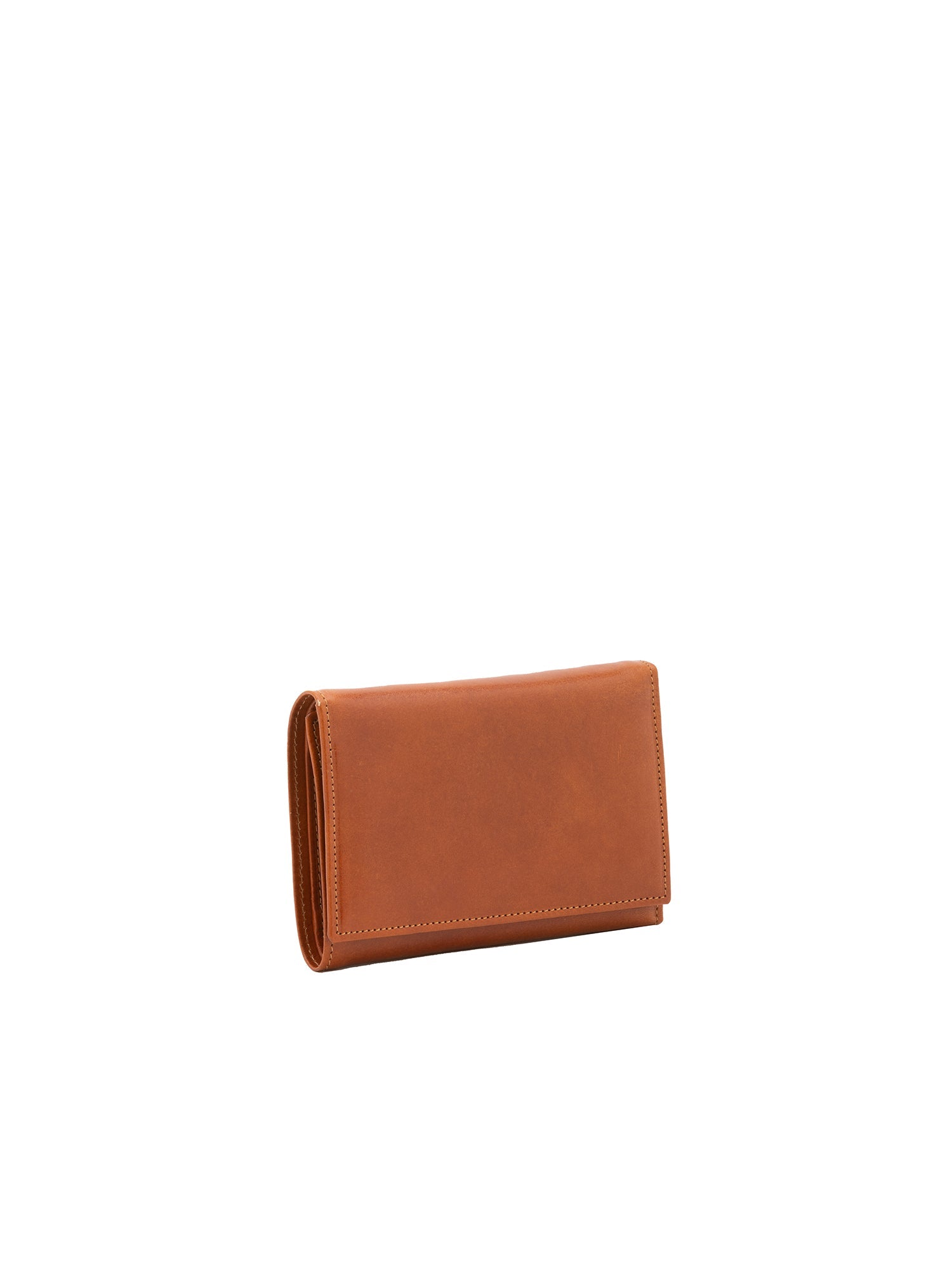 Portafoglio donna in vera pelle Made in Italy 5595-Cognac I Fratelli