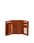 Portafoglio donna in vera pelle Made in Italy 5595-Cognac I Fratelli