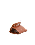 Portafoglio donna in vera pelle Made in Italy 5595-Cognac I Fratelli