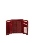 Portafoglio donna in vera pelle Made in Italy 5595-Rosso I Fratelli