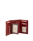 Portafoglio donna in vera pelle Made in Italy 5595-Rosso I Fratelli