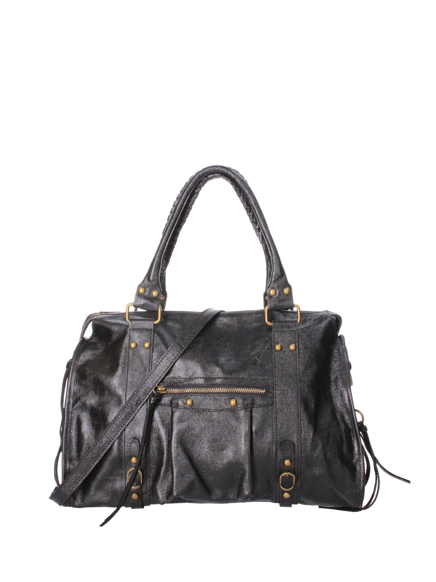 Novara Borsa a spalla da donna Vera pelle 06090 LM-L022 NERO Chiara Ferretti