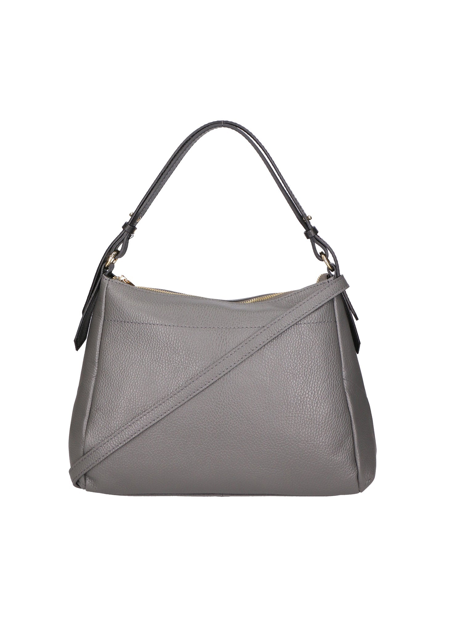 Vladimira Borsa a spalla da donna Vera pelle 06675-D27 CENERE + D28 NERO Chiara Ferretti