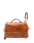 Borsa da viaggio unisex in vera pelle Made in Italy 4084-MIELE Alessia Firenze