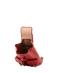 Zaino in vera pelle unisex Made in Italy 4030-ROSSO Alessia Firenze