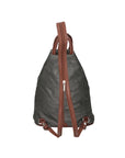 Erika Zaino da donna in vera pelle Casual 80072-GRIGIO-MARRONE Chiara Ferretti
