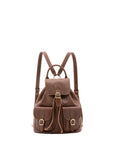 Zaino in vera pelle unisex Made in Italy 4030-TESTA DI MORO Alessia Firenze