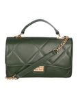 Vita Borsa a spalla da donna Vera pelle 06879-S14 VERDE SCURO Chiara Ferretti