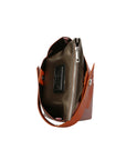 Ombretta Borsa a mano da donna Vera pelle 00643-C35+C73 ARANCIONE+MALVA Chiara Ferretti
